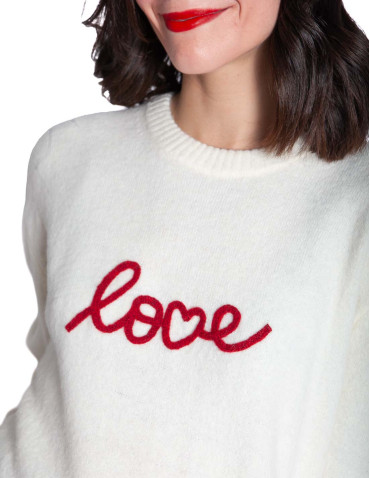 JERSEY COLOR CRUDO BORDADO LOVE AUBIN GRACE AND MILA SOMMES DEMODE ZARAGOZA 2