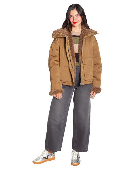 ABRIGO TIPO PARKA REVERSIBLE COLOR CAQUI CATCH CKS SOMMES DEMODE ZARAGOZA