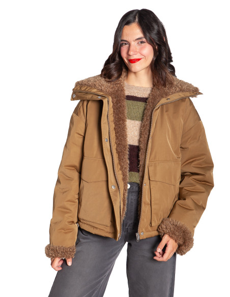 ABRIGO TIPO PARKA REVERSIBLE COLOR CAQUI CATCH CKS SOMMES DEMODE ZARAGOZA