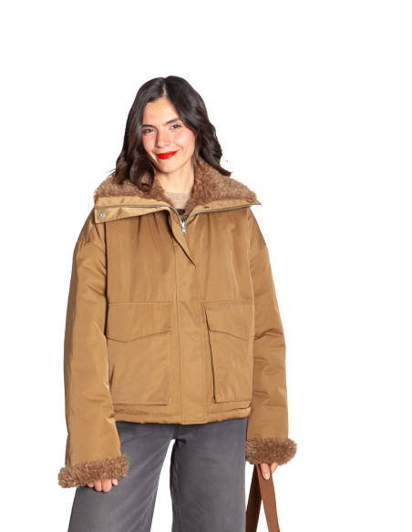 ABRIGO TIPO PARKA REVERSIBLE COLOR CAQUI CATCH CKS SOMMES DEMODE ZARAGOZA