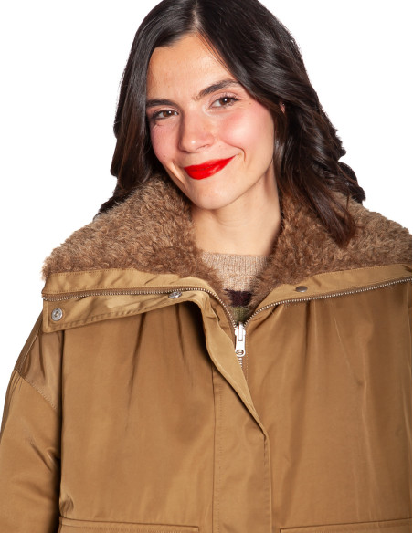 ABRIGO TIPO PARKA REVERSIBLE COLOR CAQUI CATCH CKS SOMMES DEMODE ZARAGOZA