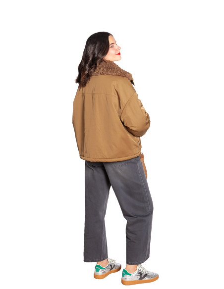 ABRIGO TIPO PARKA REVERSIBLE COLOR CAQUI CATCH CKS SOMMES DEMODE ZARAGOZA