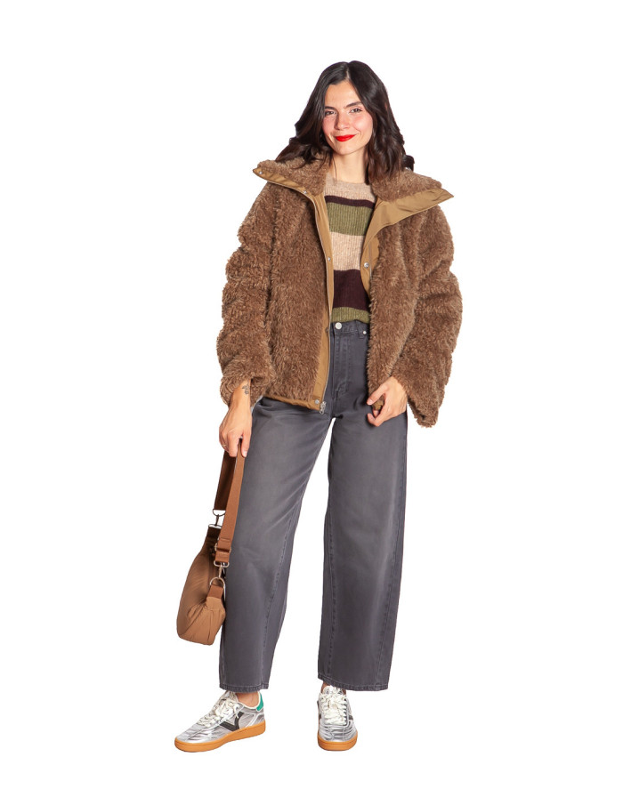ABRIGO TIPO PARKA REVERSIBLE COLOR CAQUI CATCH CKS SOMMES DEMODE ZARAGOZA