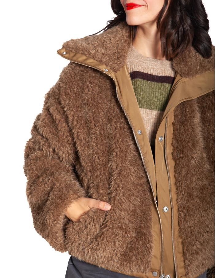 ABRIGO TIPO PARKA REVERSIBLE COLOR CAQUI CATCH CKS SOMMES DEMODE ZARAGOZA