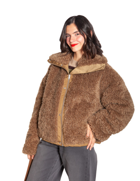 ABRIGO TIPO PARKA REVERSIBLE COLOR CAQUI CATCH CKS SOMMES DEMODE ZARAGOZA