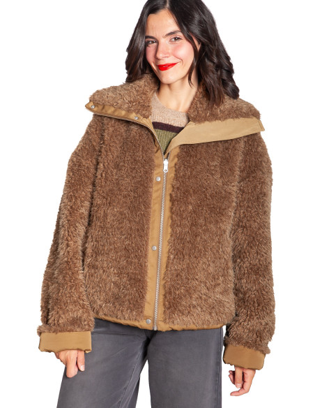 ABRIGO TIPO PARKA REVERSIBLE COLOR CAQUI CATCH CKS SOMMES DEMODE ZARAGOZA